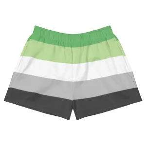 Aromantic Flag Athletic Shorts