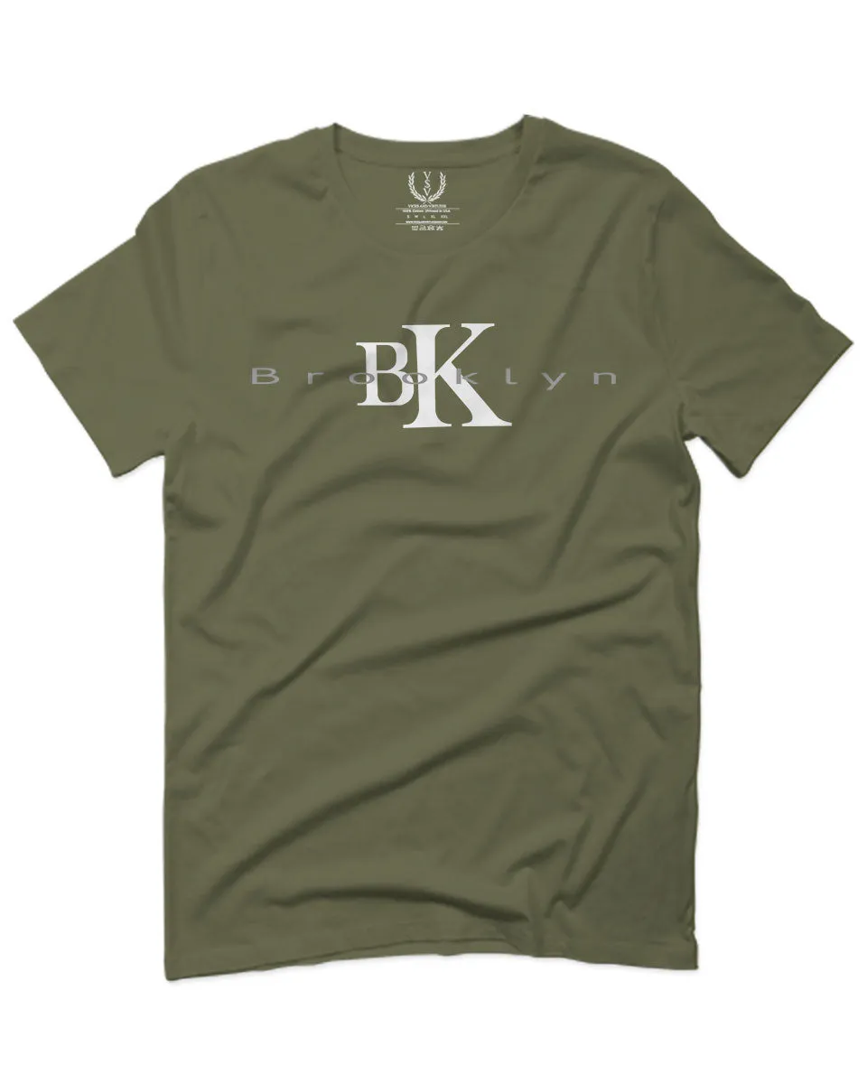 BK Brooklyn Street WEAR NYC New York Cool Fonts For men T Shirt