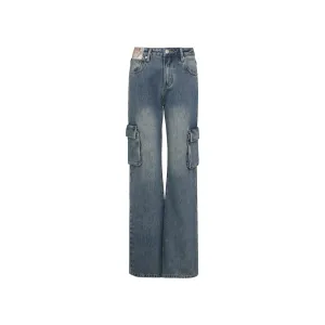 Blue Multi-Pocket Jeans