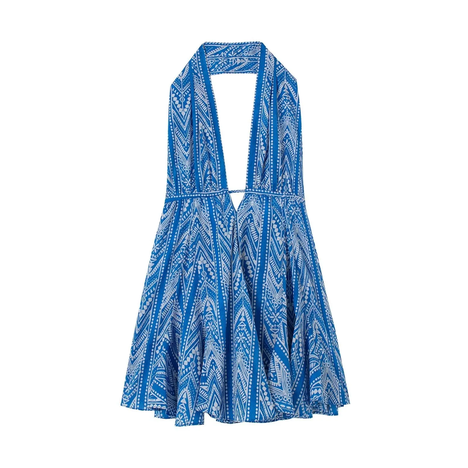 Boho Chic Backless Mini Dress