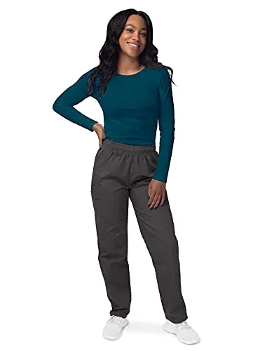 Caribbean Blue Scrubs for Ladies - Long Sleeve Comfort Underscrub Tee - SIVVAN Womens Fall Fashion