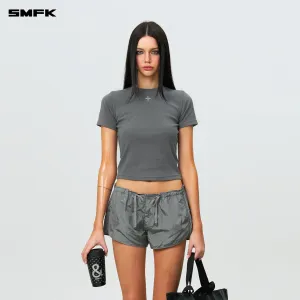 Compass Hug Slim Fit Tee Dark Gray