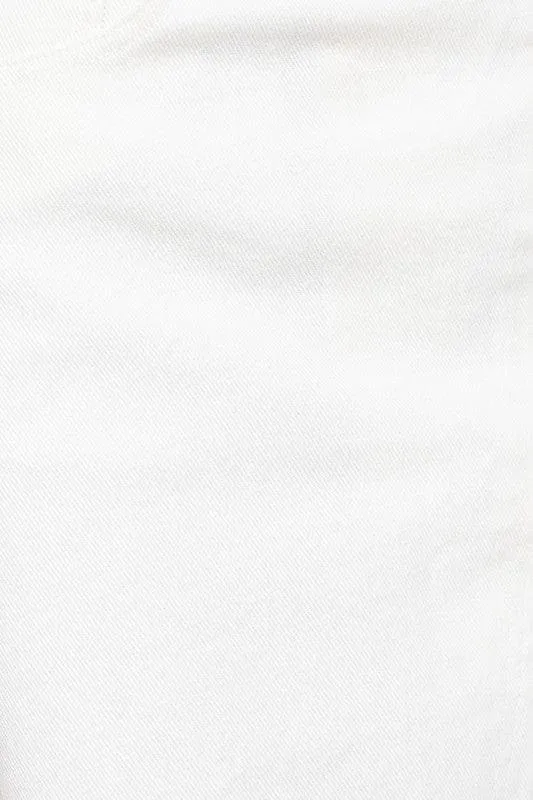 GILLI White Denim Mini Skirt