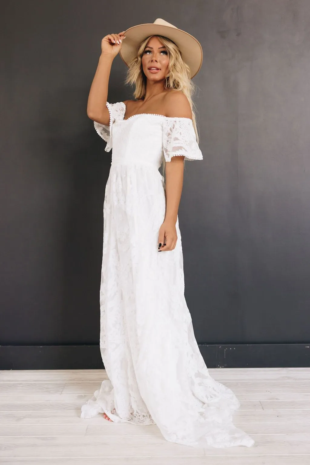 Helena Off the Shoulder Wedding Dress