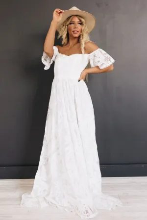 Helena Off the Shoulder Wedding Dress