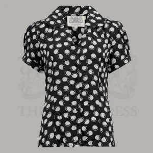Judy Blouse in Black Moonshine