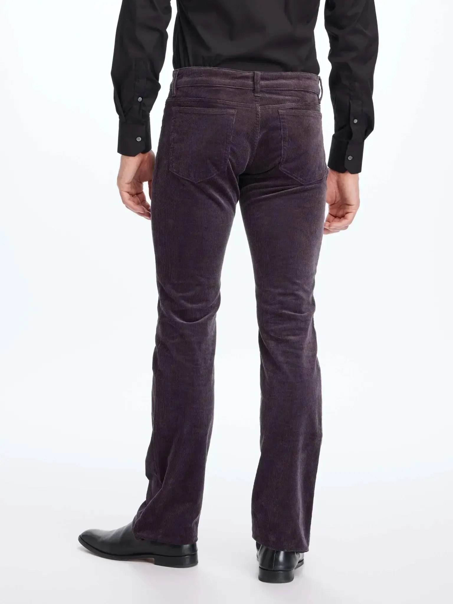 Men's Bootcut Stretch Corduroy Pant In Grey