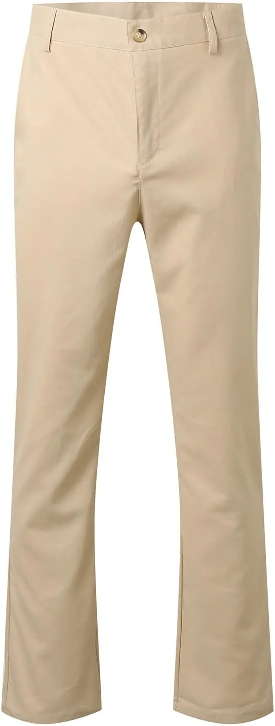 Men's Pants Linen Pants Solid Color Straight Business Summer Casual Comfortable Beach Fashion Slim Fit Dress Pant