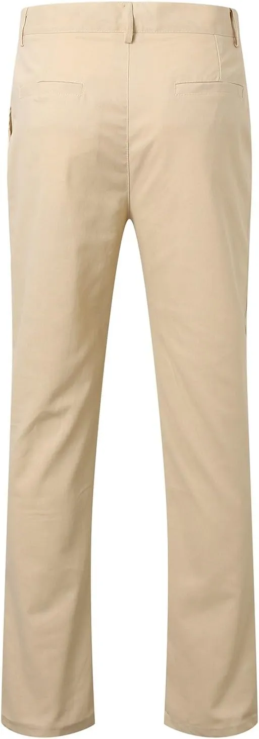 Men's Pants Linen Pants Solid Color Straight Business Summer Casual Comfortable Beach Fashion Slim Fit Dress Pant