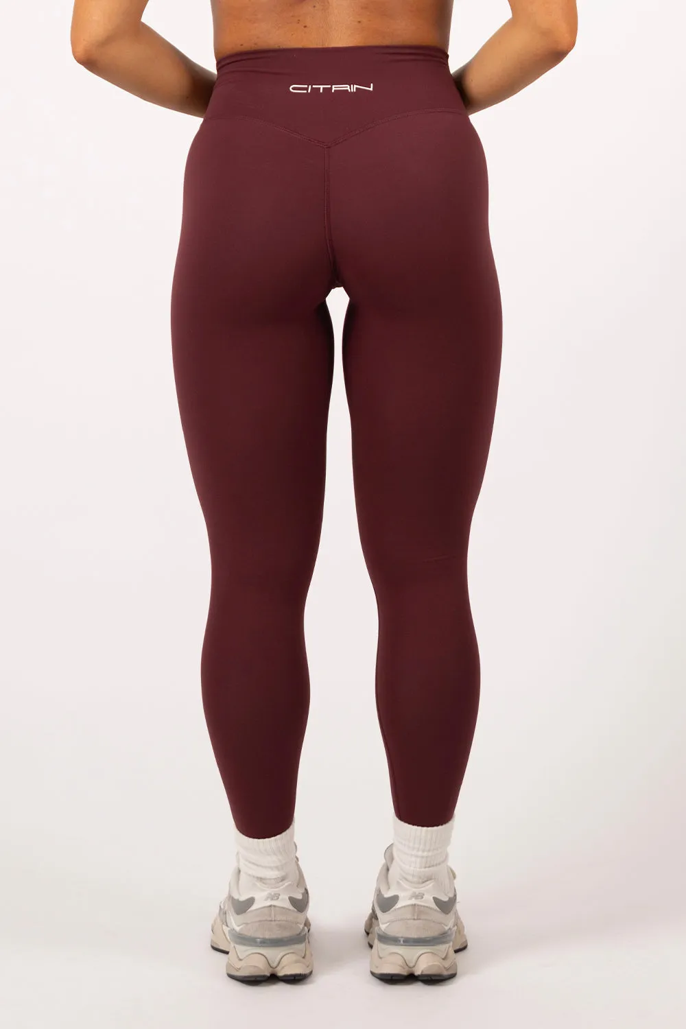 MON CHRI Full Length Leggings - Wine