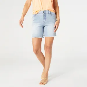 OMG ZoeyZip Jean Shorts - Light Denim