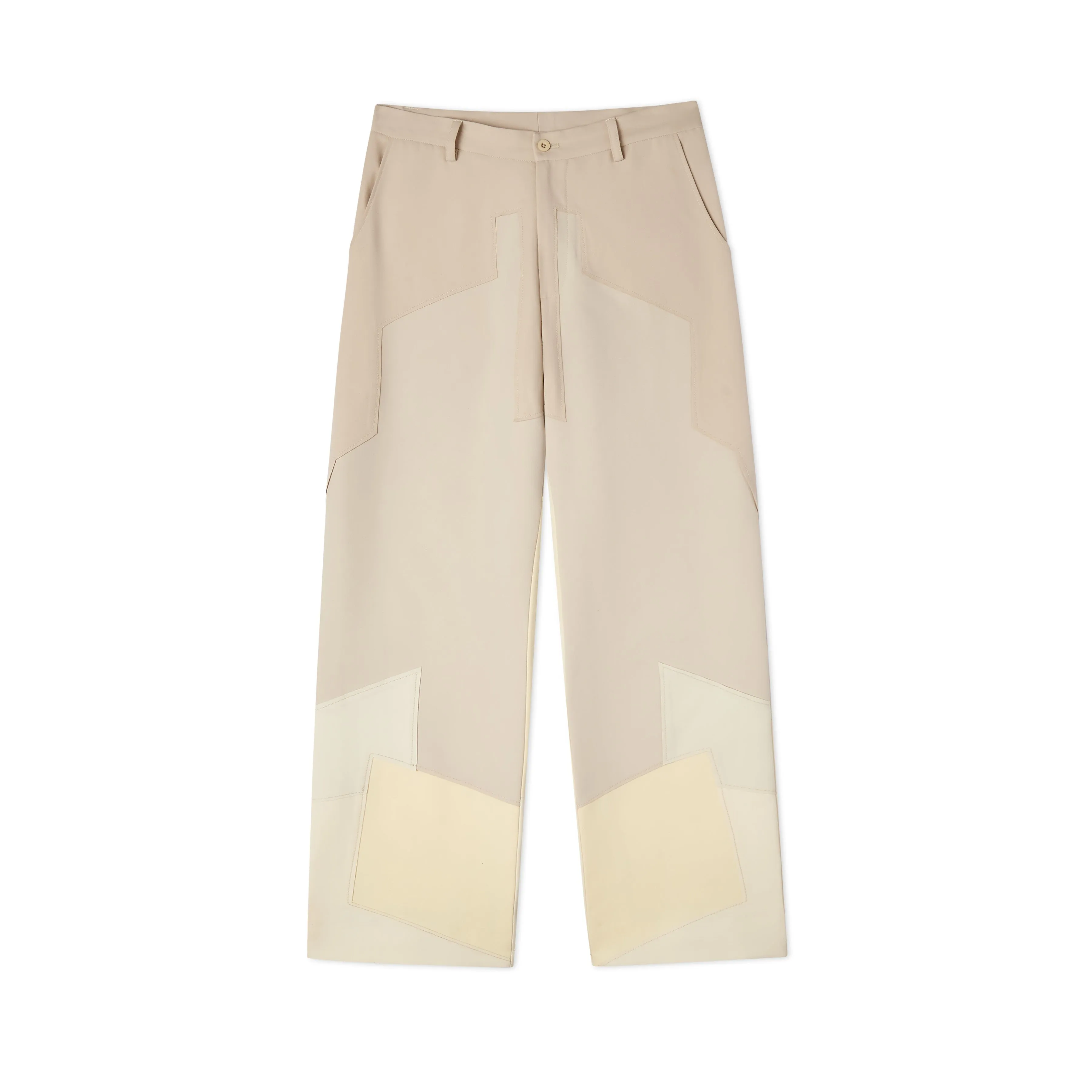 Patchwork Gradient Suit Bottom [Cream]