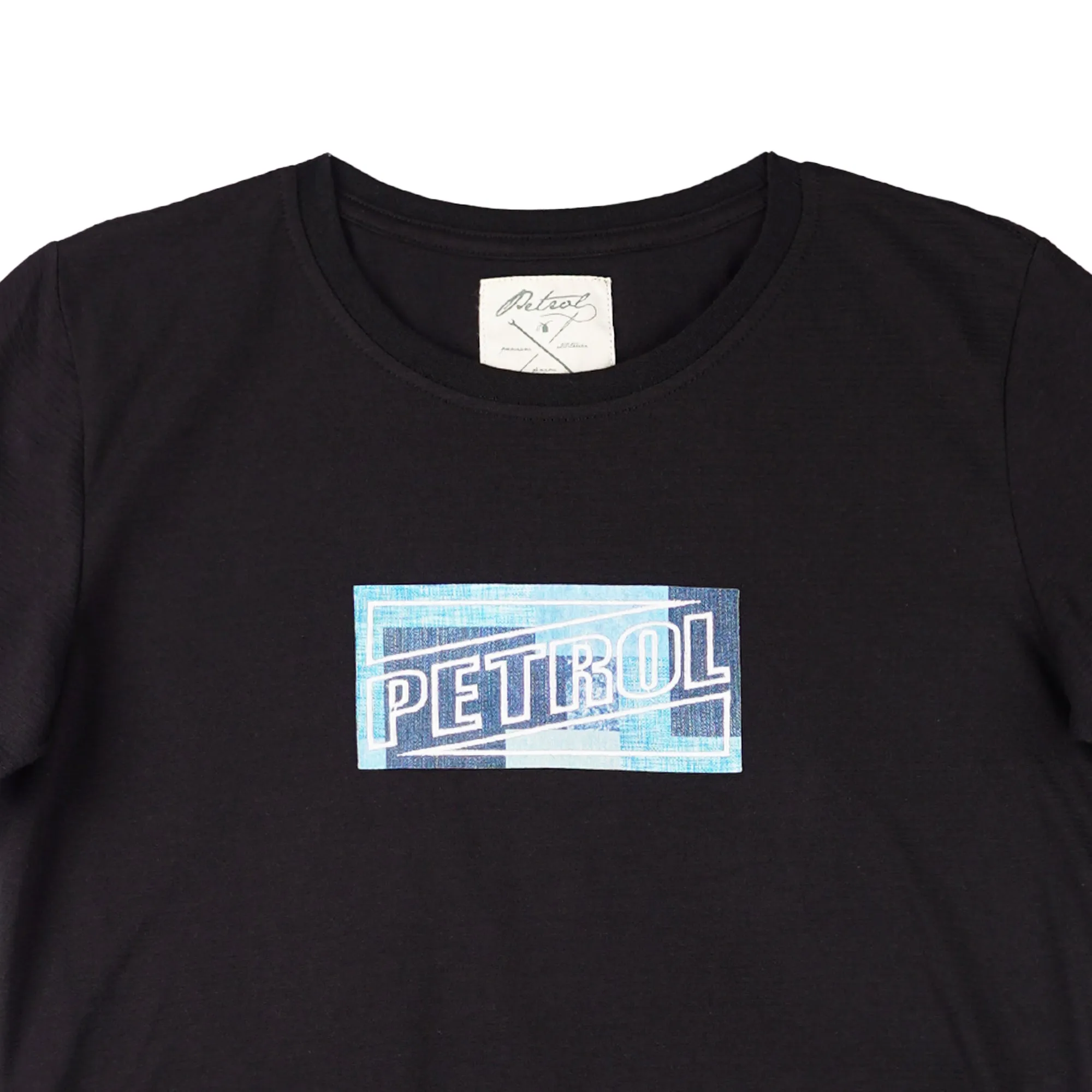Petrol Ladies Basic Tees Regular Fitting Missed Lycra Fabric 129293 (Black)