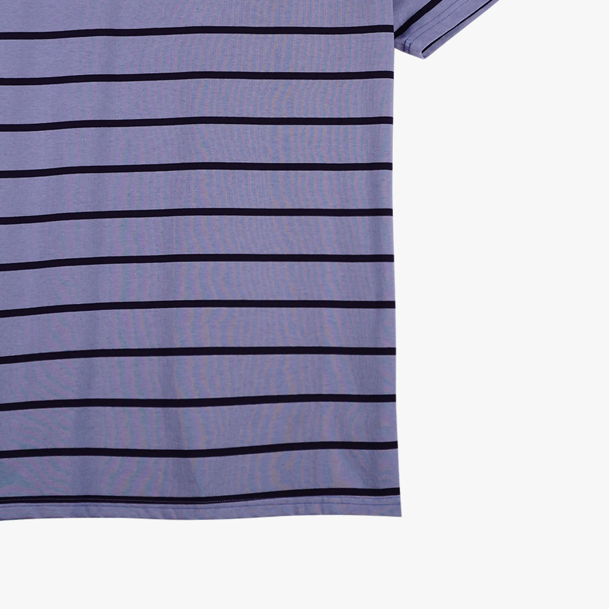Petrol Men's Basic Tees Slim Fitting Stripe Jersey Fabric 150339 (Blue)