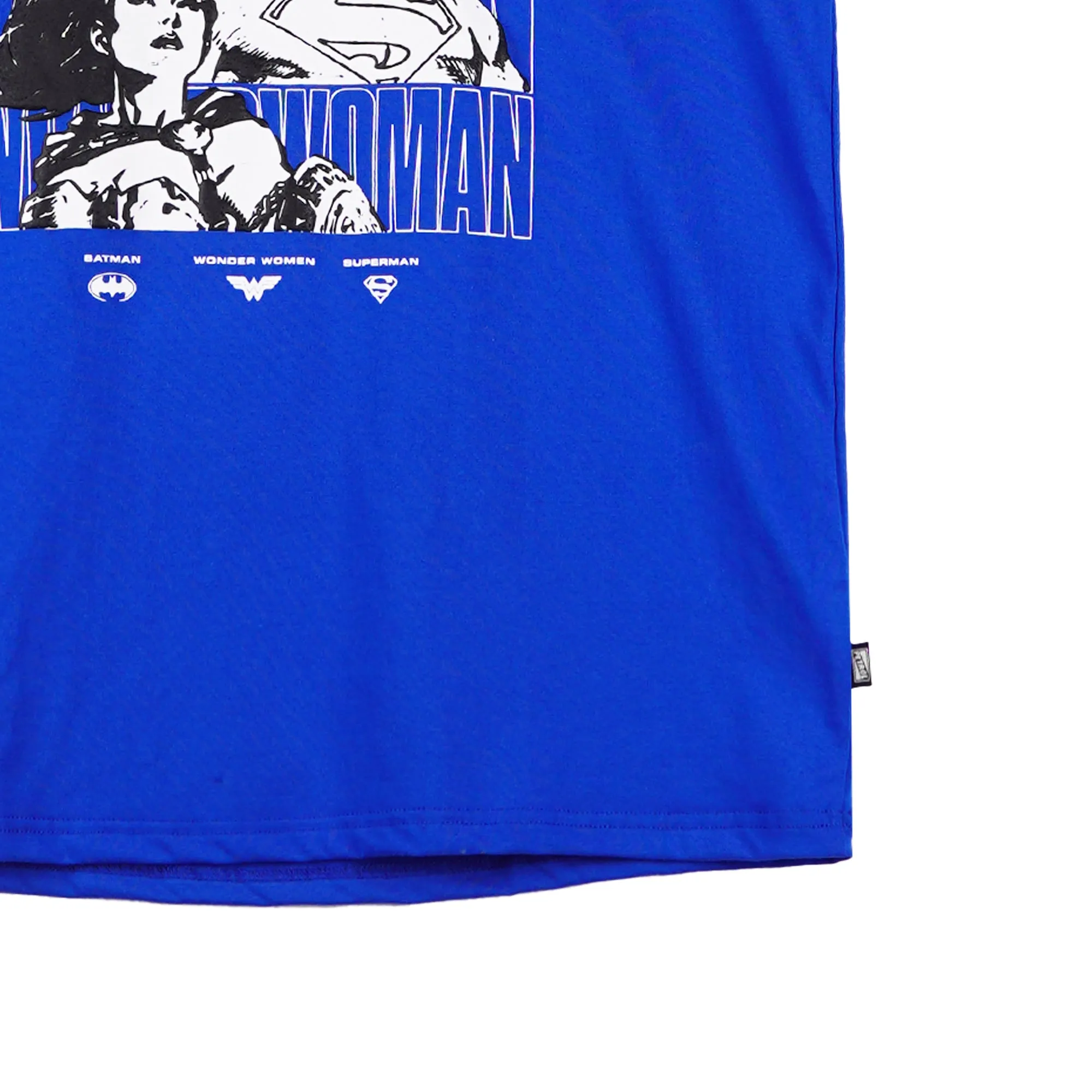 Petrol x Batman Men's Basic Tees Slim Fitting CVC Jersey Fabric 165658-U (True Blue)