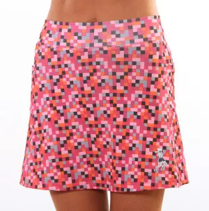 Pink Pixel Athletic Skirt