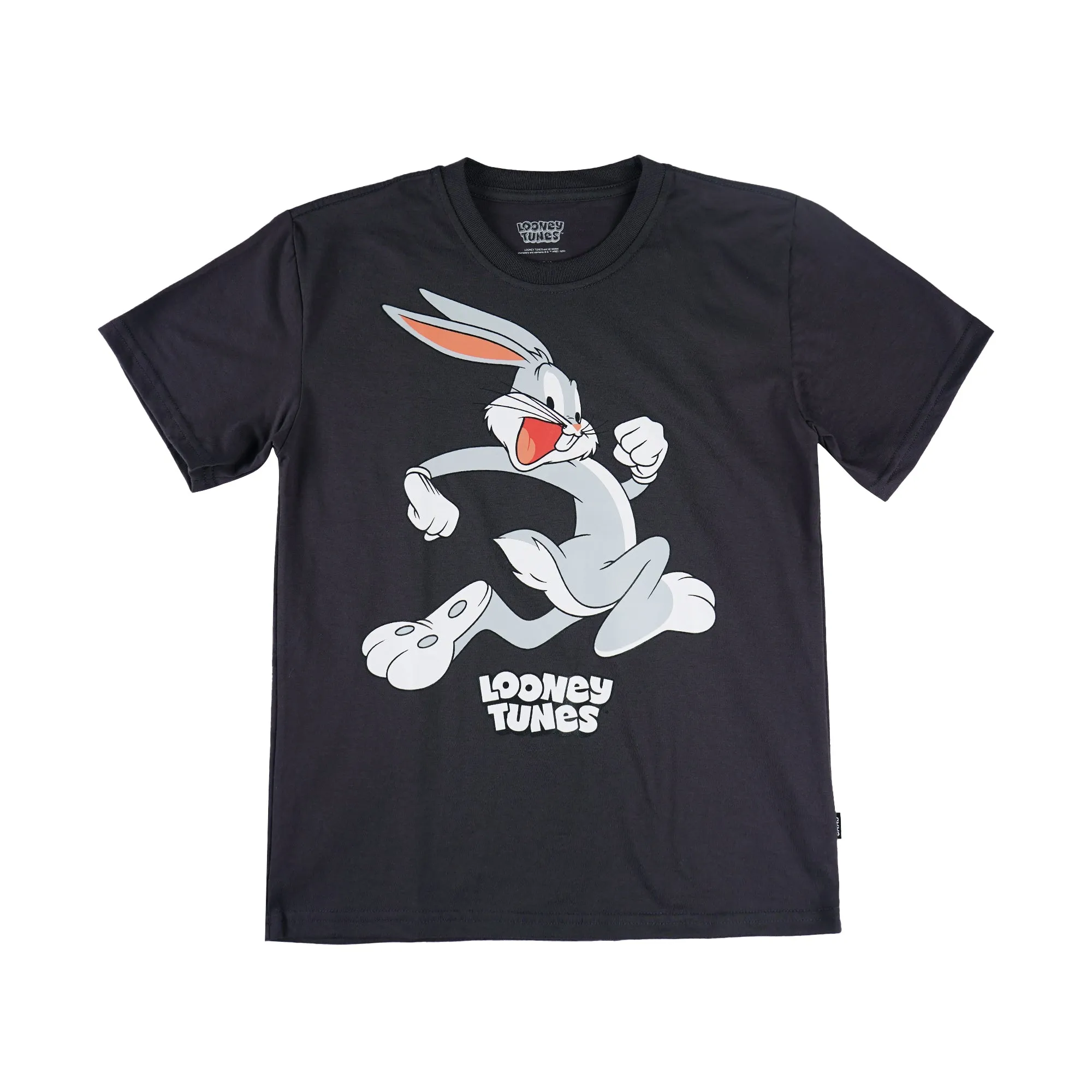 RRJ x Looney Tunes Children's Basic Tees Regular Fitting CVC Jersey Fabric for Toddler 163975-U (Dark Gray)