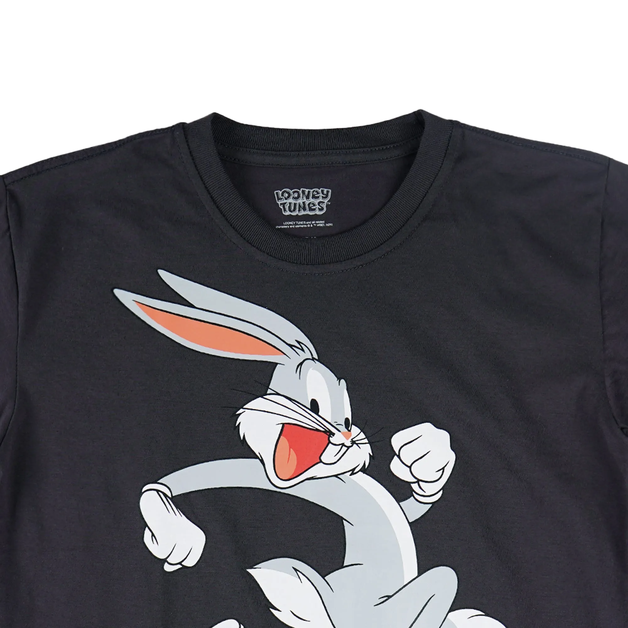 RRJ x Looney Tunes Children's Basic Tees Regular Fitting CVC Jersey Fabric for Toddler 163975-U (Dark Gray)
