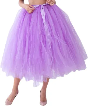 Tulle Skirt Women Women's Adult Classic Elastic 3 or 4 Layered Tulle Tutu Skirt Begoing Skirt Womens Tutu