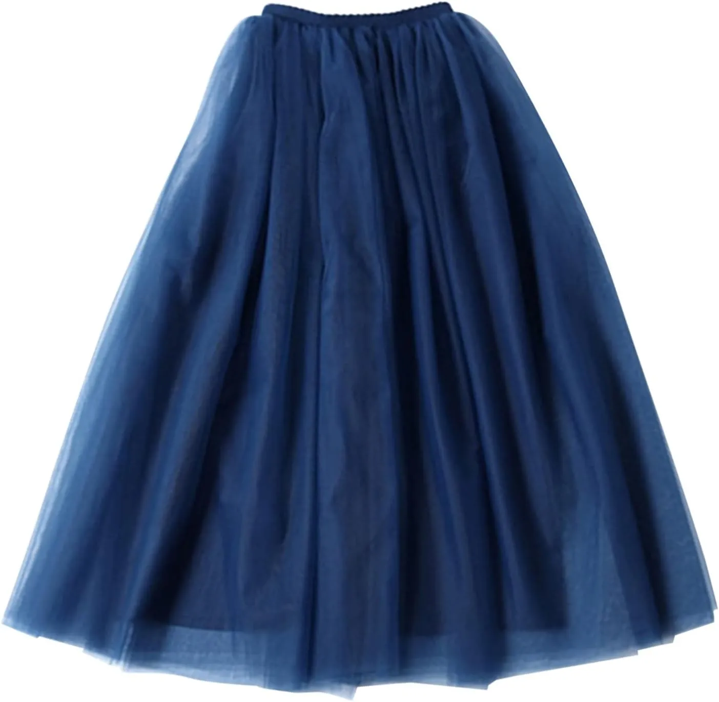 Tulle Tutu Skirt for Women Womens Long Tutu Skirts Pleated Princess Midi Skirts Adult Tutu Dancing Light Skirt