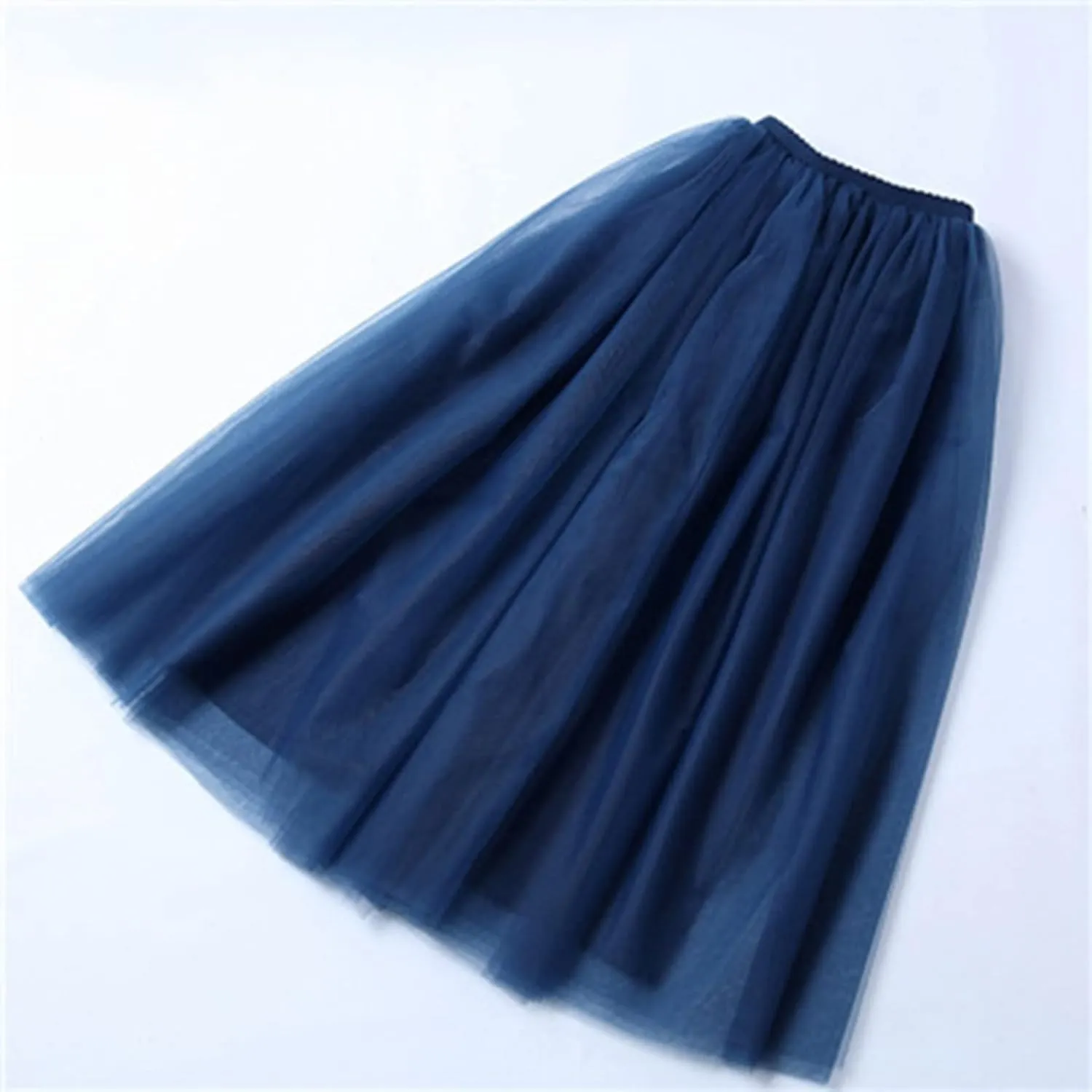 Tulle Tutu Skirt for Women Womens Long Tutu Skirts Pleated Princess Midi Skirts Adult Tutu Dancing Light Skirt
