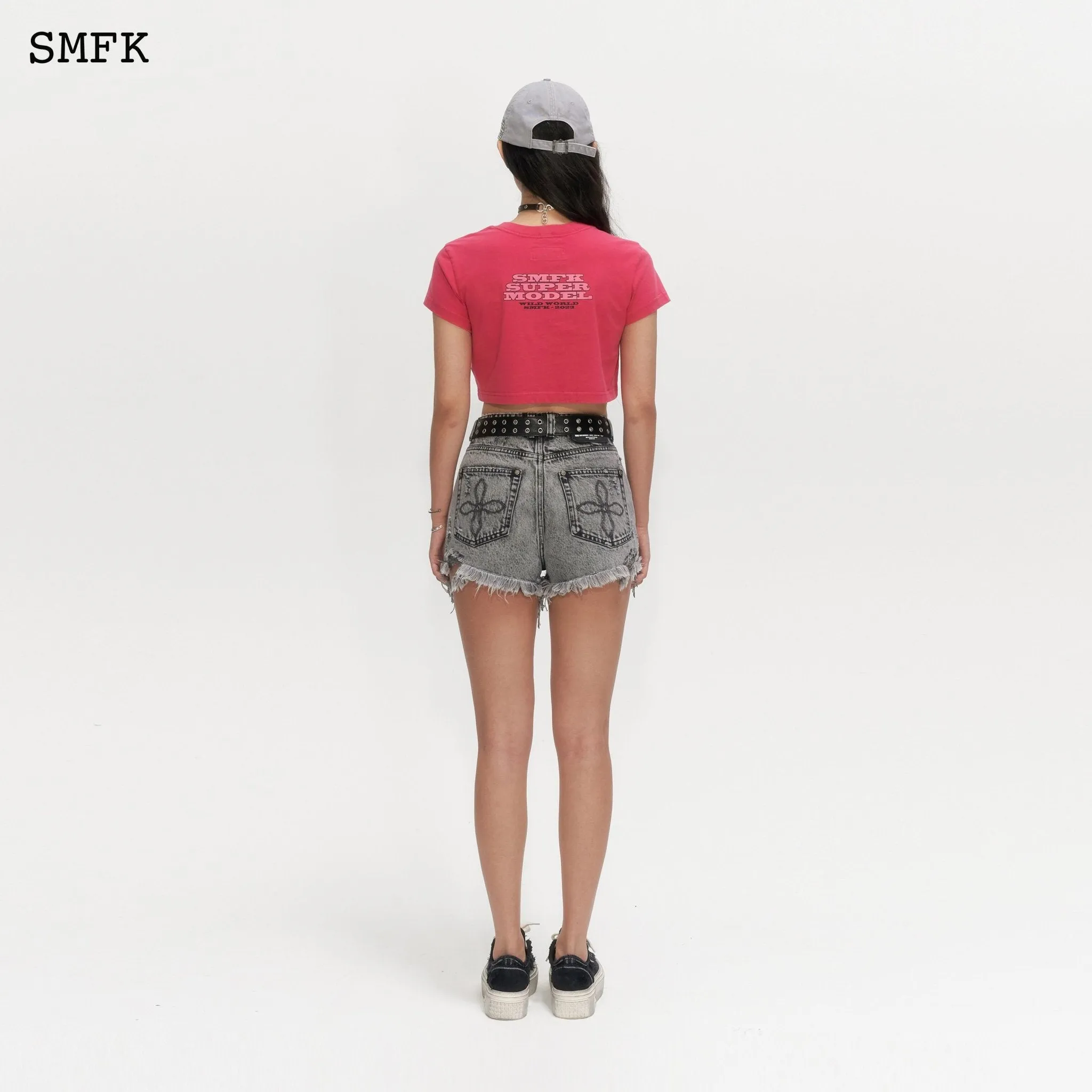Wild World Short Grey Jeans