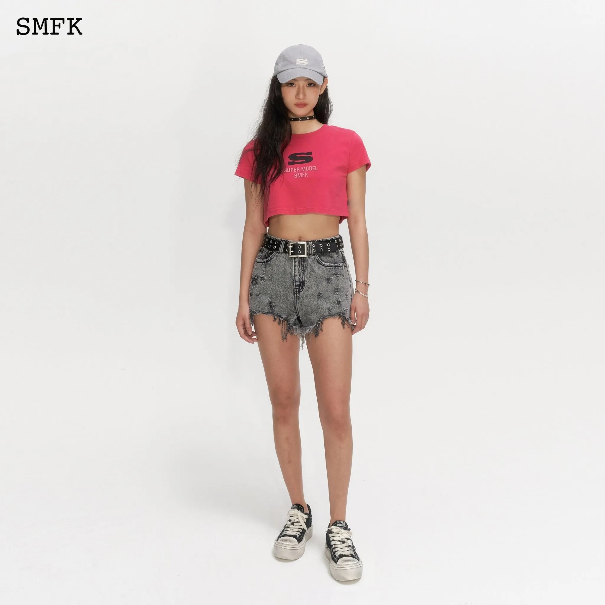 Wild World Short Grey Jeans