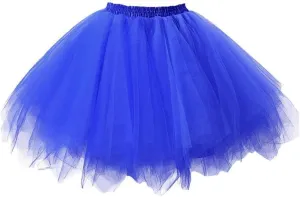 Women's A-Line High Waisted Midi Skirt Women's Tulle Skirts Ruffle Solid Layer Skirts Elastic High Waist Beach